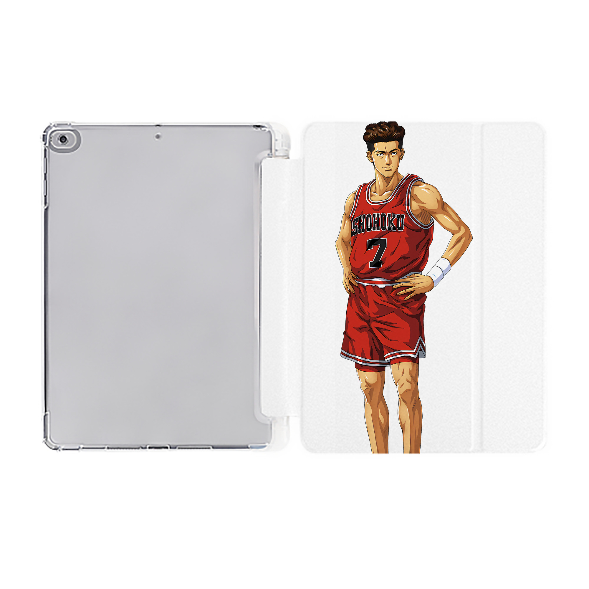 （画像用） SLAM DUNK／スラムダンク IPad ケース ペン収納付き 三つ折りスタンド PUレザー×シリコン 対応機種9.5/10.5/10.9インチ